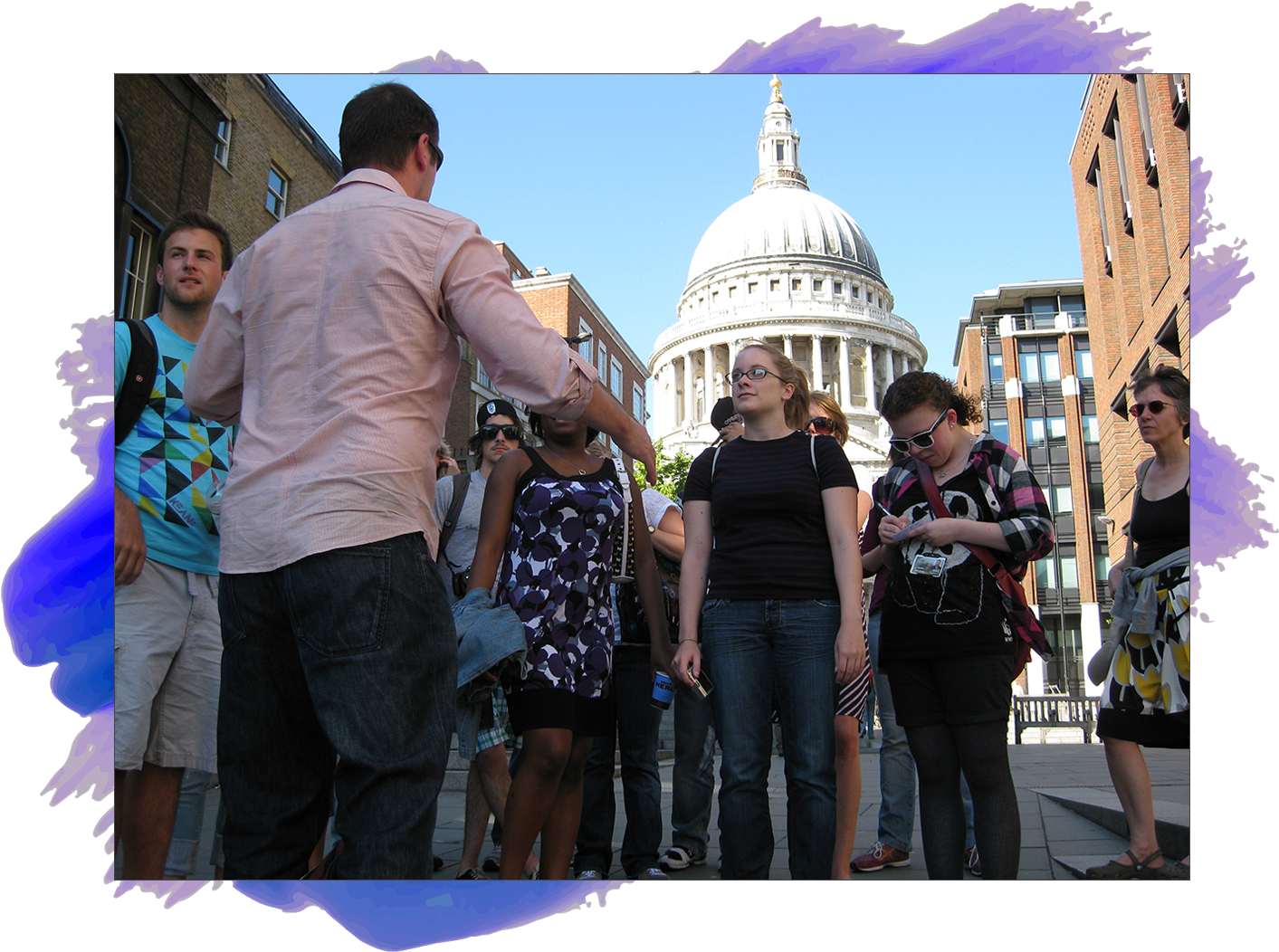 On a tour in London